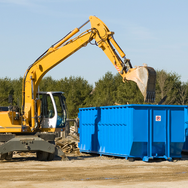 can i choose the location where the residential dumpster will be placed in Frankfort Square Illinois